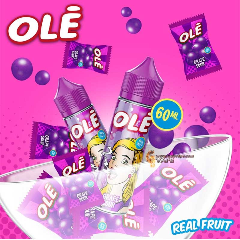 Ole-grpae-Sour-โอเล่องุ่น Ole Grape Sour โอเล่องุ่น 60 ml