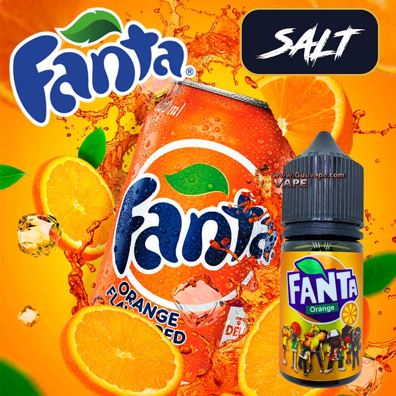 Salt-Nic-Fanta-Orange-แฟนต้าส้ม-ซอลนิค Fanta Orange Saltnic เเฟนต้า ส้ม ซอลนิค ขนาด 30 ml
