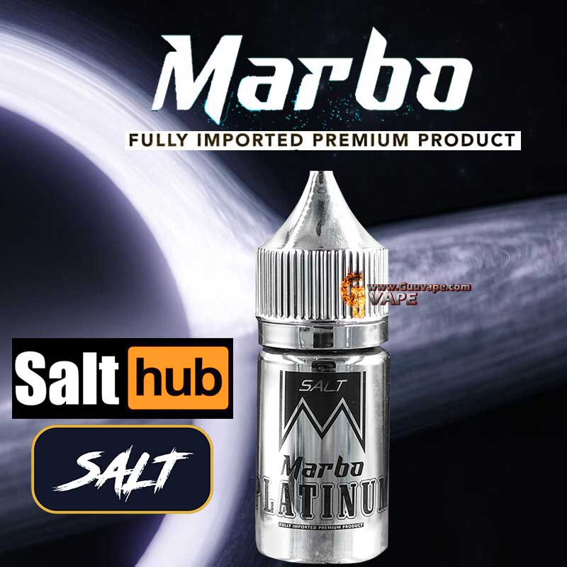 Salt-Nic-Marbo-Silver-มาโบโร่-เงิน Marbo Platinum Saltnic มาโบโร่ พรีเมี่ยม ซอลนิค ขนาด 30 ml