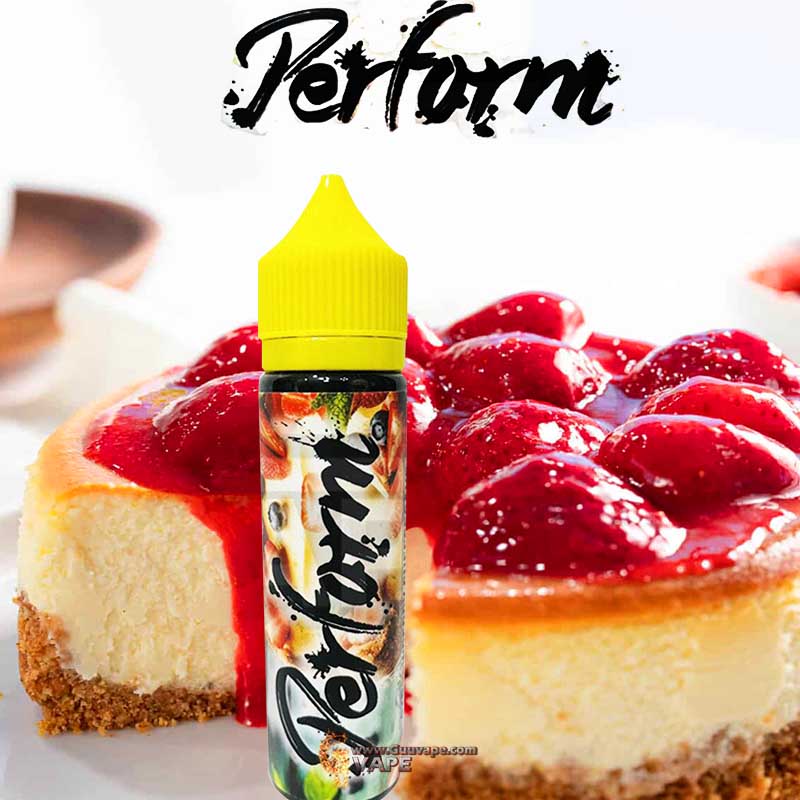Strawberry-Cheesecake-สตอเบอรี่ชีสเค้ก Perform Strawberry cheesecake เฟอฟอร์ม ฝาเหลือง