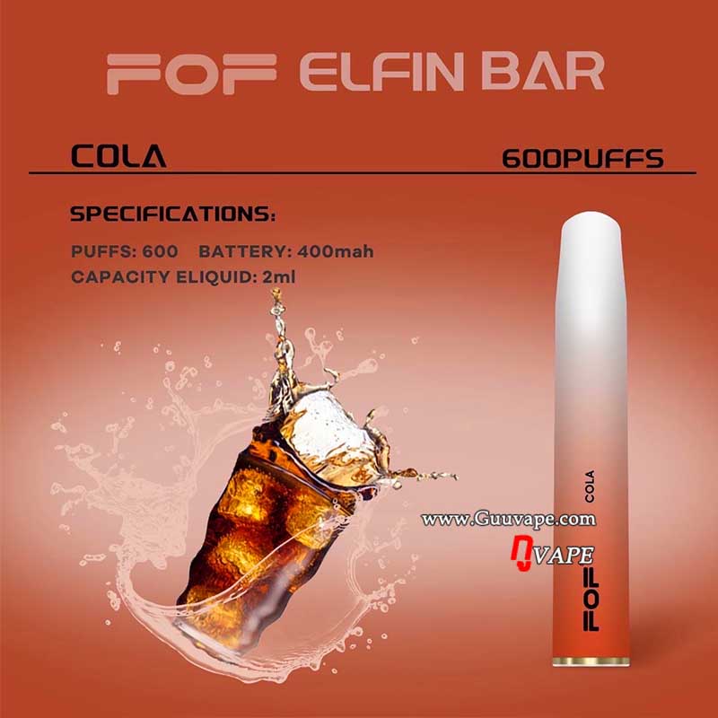 สูบแล้วทิ้ง-Fof-Cola-เอฟโอเอฟ-โคล่า Fof Elfin Bar Cola เอฟโอเอฟ โคล่า