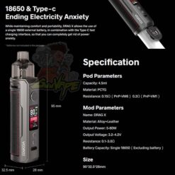 Drag X POD Specification